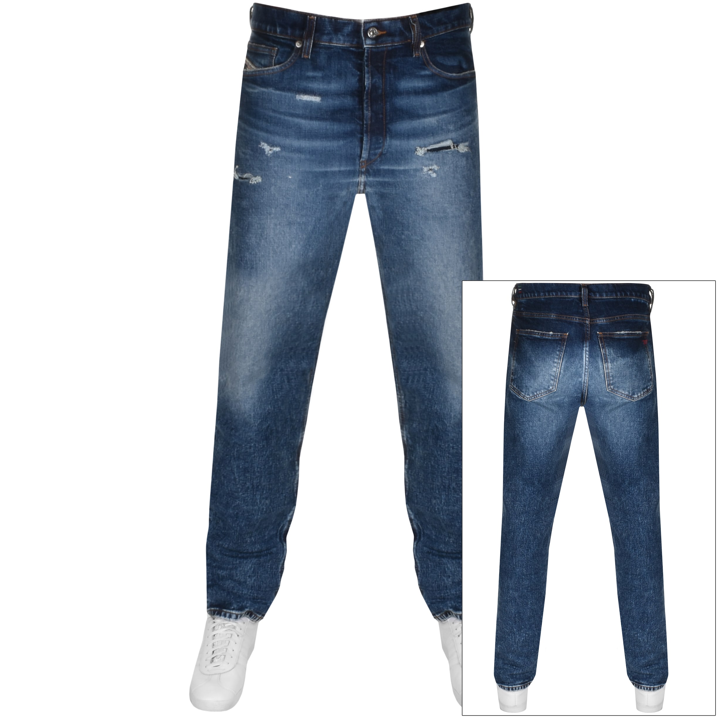 Alternative Image for ProductDiesel D Macs Straight Fit Jeans Blue1